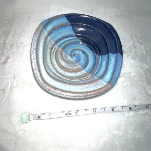 Merlin Handcrafted Blue Pottery Bowl - Picture 5 of 8